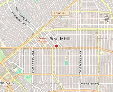Map showing Spago