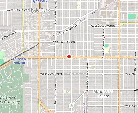 Map showing Tal's Cafe
