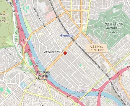 Map showing All'Acqua