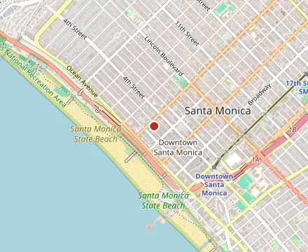 Map showing 1212 Santa Monica