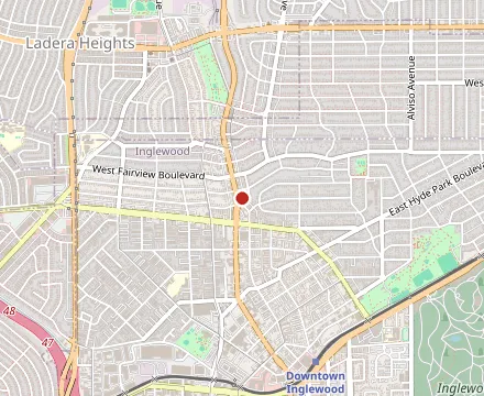 Map showing Gloria's Restaurant