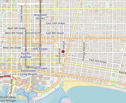 Map showing Chez Bacchus