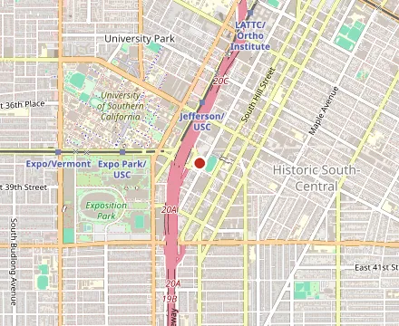 Map showing Mercado La Paloma