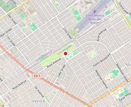 Map showing The Penmar