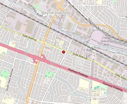 Map showing Garden Fresh Vegan Restaurant