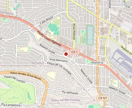 Map showing The Beach Hut