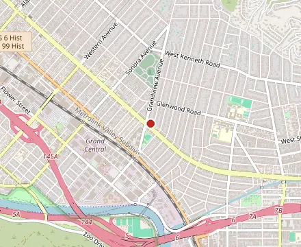Map showing Cafe Bravo
