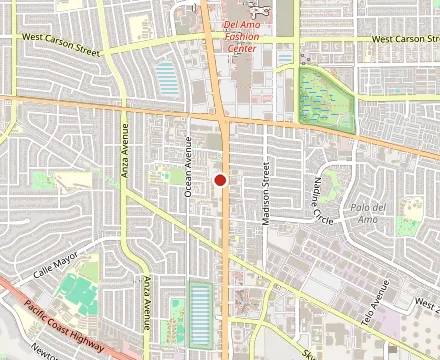 Map showing Torrance Tavern