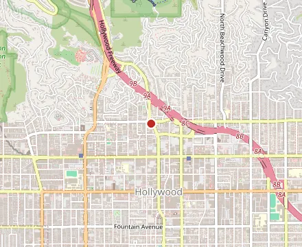Map showing Solar de Cahuenga