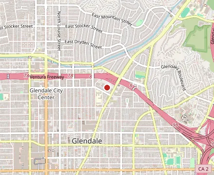 Map showing Honeybaked Ham of Glendale