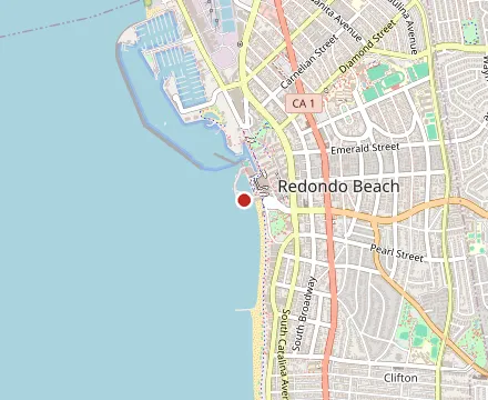 Map showing Pacific Fish Center & Restaurant