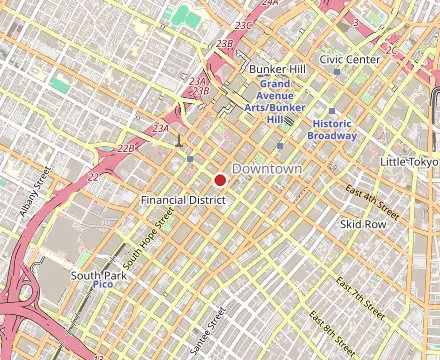 Map showing Little Sister DTLA