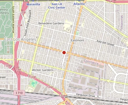 Map showing Gladi8or Pizza & Billiards