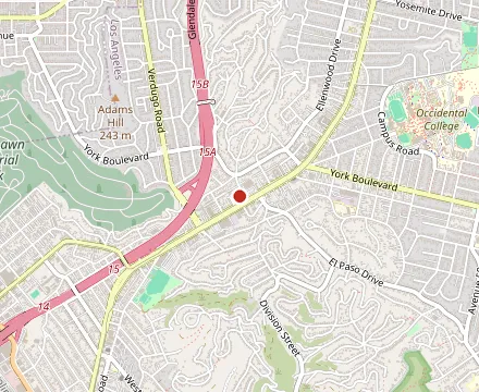 Map showing Kusina Filipina Los Angeles