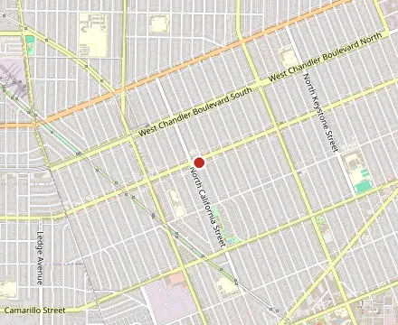Map showing Wax Poetic