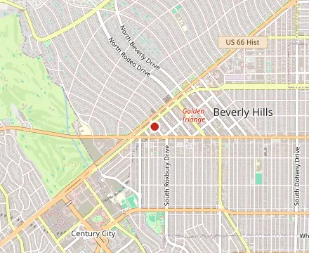 Map showing Faregrounds - Beverly Hills