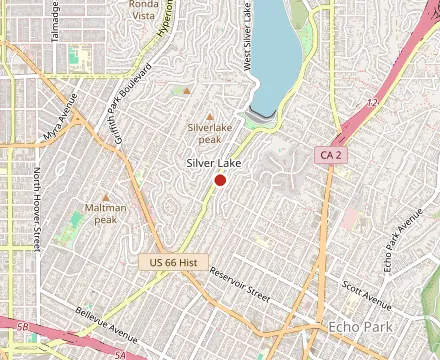 Map showing Botanica Restaurant and Market