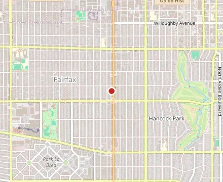 Map showing Wirtshaus German Restaurant & Beer Garden