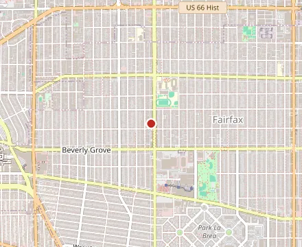 Map showing Canter's Deli