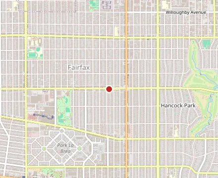 Map showing Fish Grill - Beverly