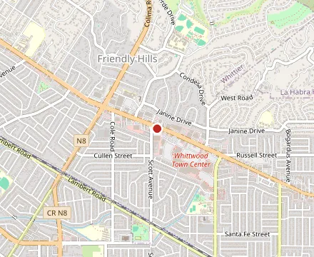 Map showing Silver Palace Chinese Restaurant