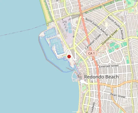 Map showing California Surf Club North Grill