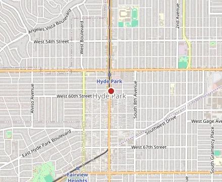 Map showing Jordan's Hot Dogs